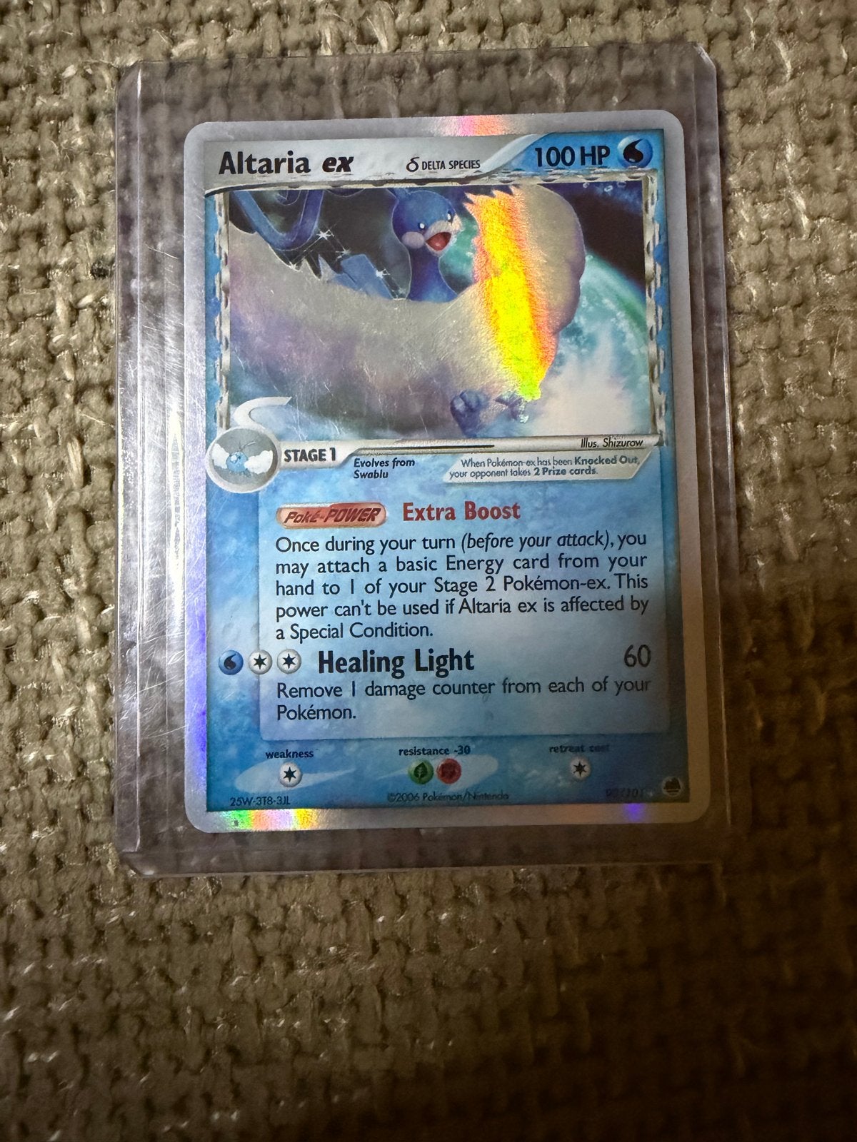 Pokémon Kaart Altaria ex Delta Species 100 HP Holo, Hobby en Vrije tijd, Verzamelkaartspellen | Pokémon, Ophalen of Verzenden
