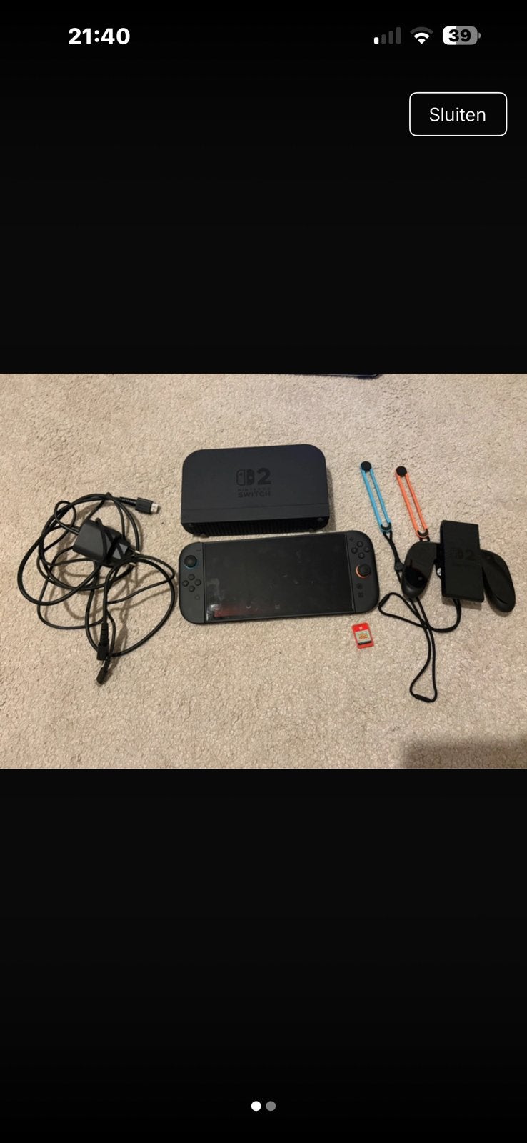 Nintendo Switch 2. Ruilen met pc, Spelcomputers en Games, Ophalen of Verzenden, Zo goed als nieuw, Met 1 controller, Switch Original