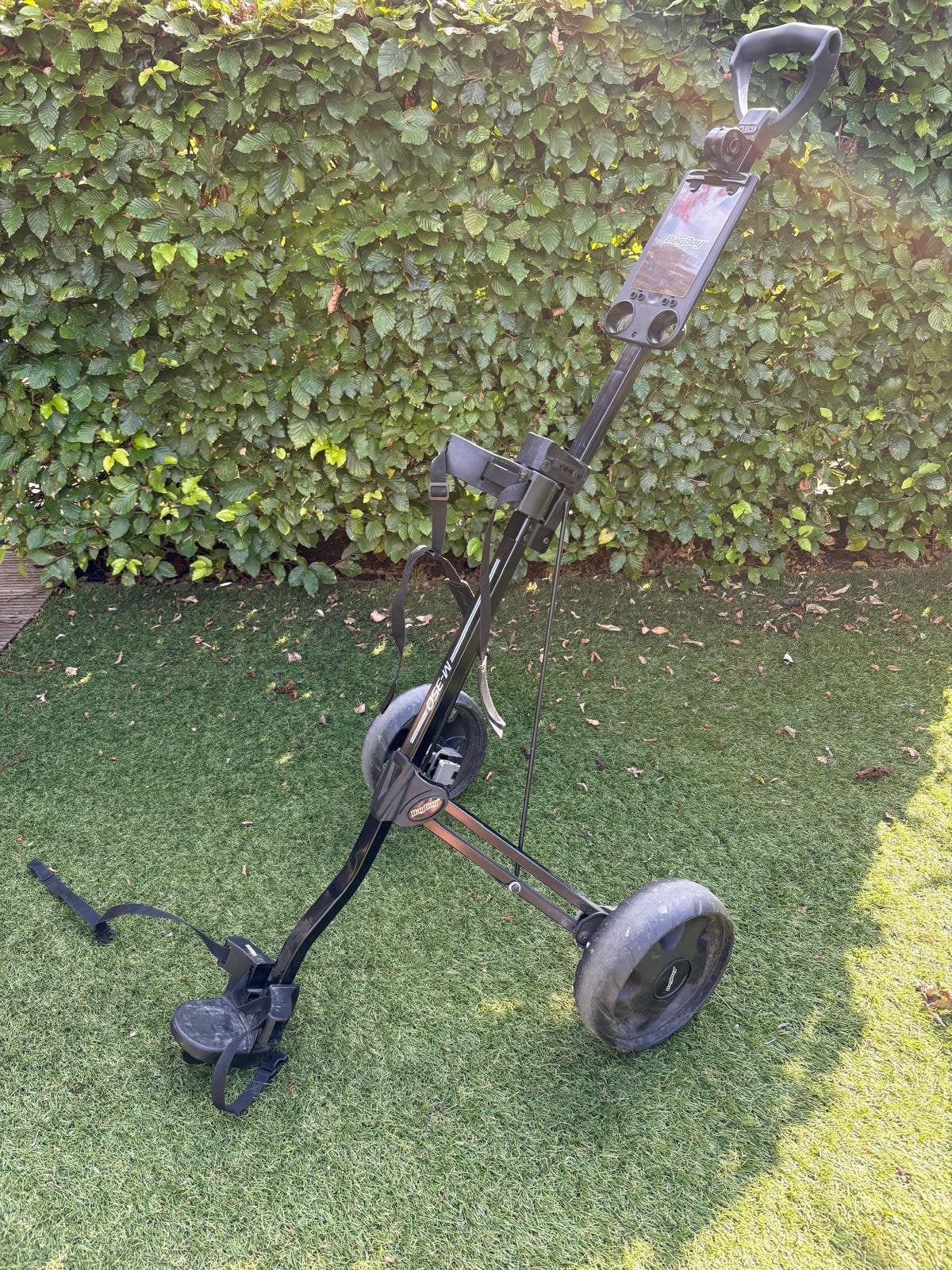 BagBoy M-350 golftrolley, Sport en Fitness, Ophalen, Gebruikt, Golfkar, Overige merken