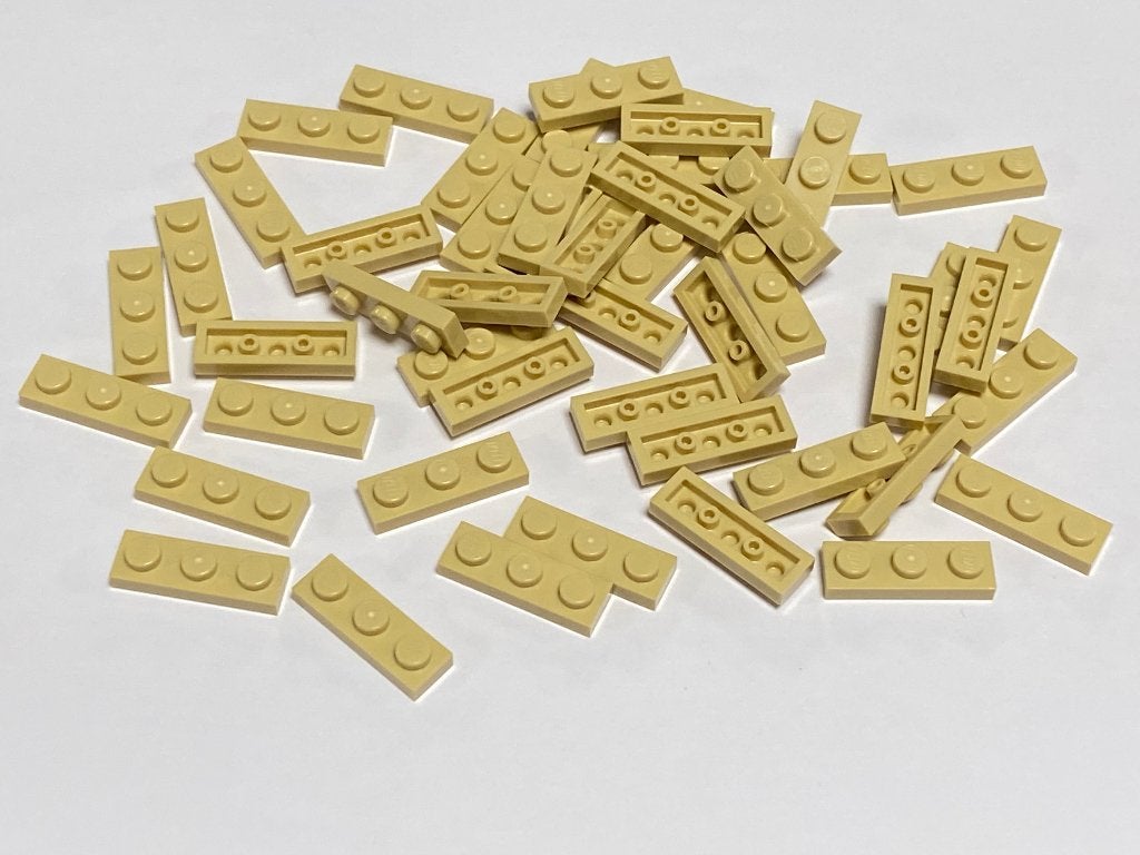 Partij 50x nieuwe 1x3 Lego plaatjes diverse kleuren, Overige thema's, Lego, Nieuw, Ophalen of Verzenden