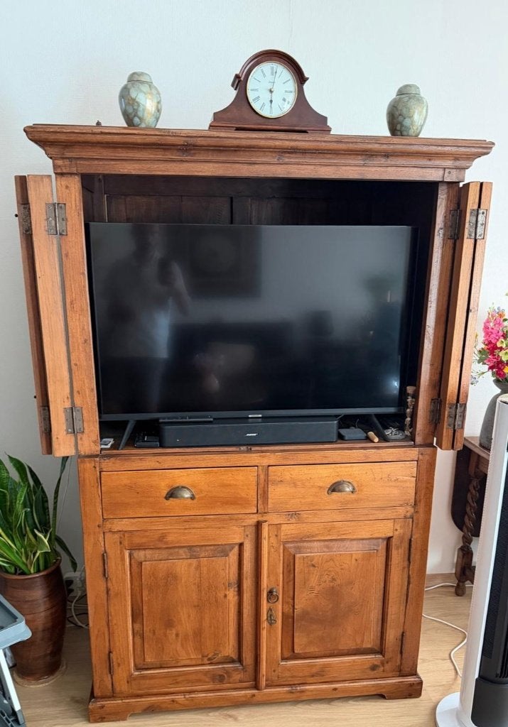 Kast / Wandkast / Teakhout houten kast TEAB, Ophalen, Gebruikt