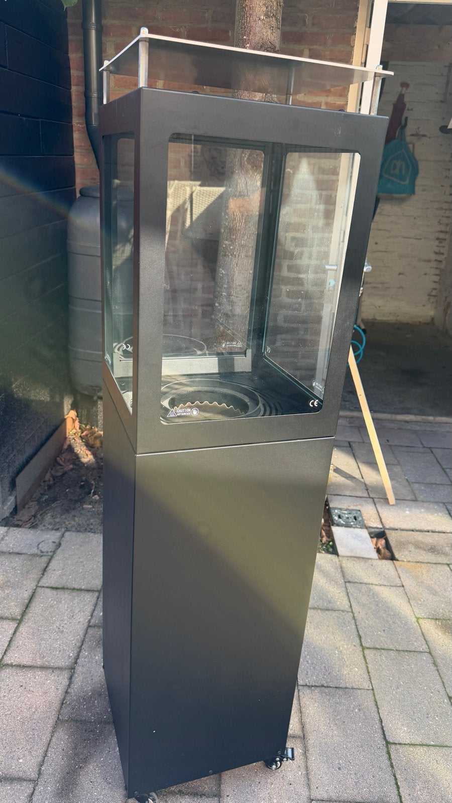 Palletkachel / Heater - Gezellige warmte voor buiten, Ophalen, Zo goed als nieuw, Vloer, Draaibaar