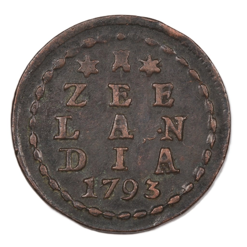 Duit Zeeland 1793. Zfr., Ophalen of Verzenden, Vóór koninkrijk, Overige waardes, Losse munt