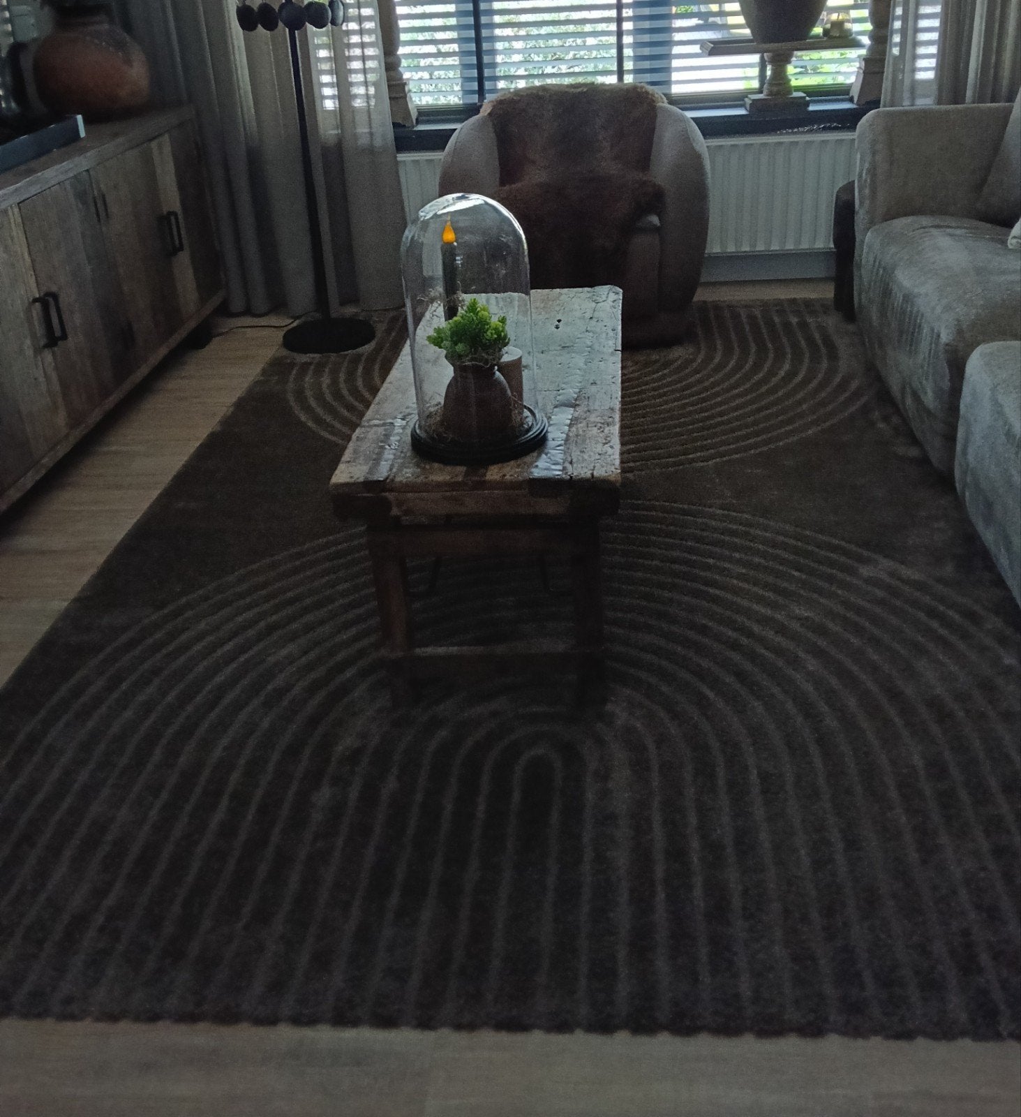 sobere/landelijke/japandi grote vloerkleed 200 x280, Ophalen, Bruin, Sober/landelijk/luksa/japandi/Scandinavisch, 200 cm of meer