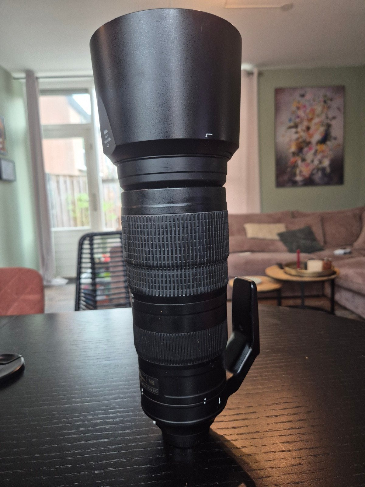 Nikon AF-S NIKKOR 200-500mm f/5.6E ED VR Telelens, Gebruikt, Statiefgondel, Nikon, Nikon F-mount