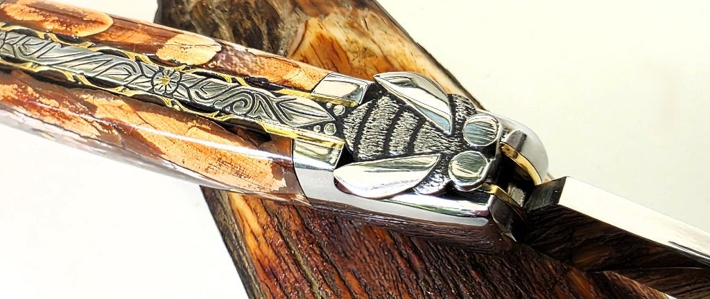 Nieuw Zakmes Laguiole MICKAEL GINISTY FossielMammoet 12/12cm, Verzenden, Overige soorten, Overige gebieden, Mes of Dolk