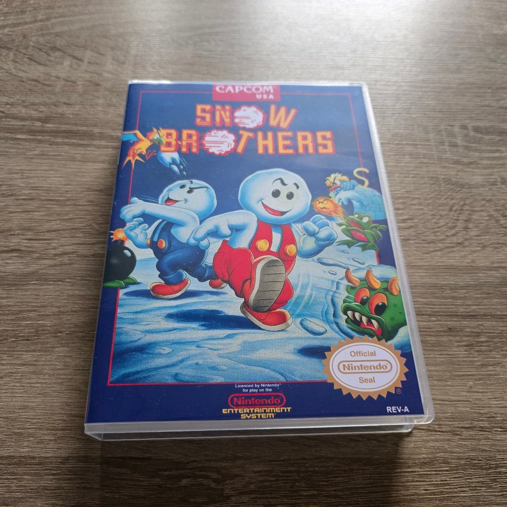 Snow Brothers NES Game Case, Avontuur en Actie, Verzenden, 1 speler, Zo goed als nieuw