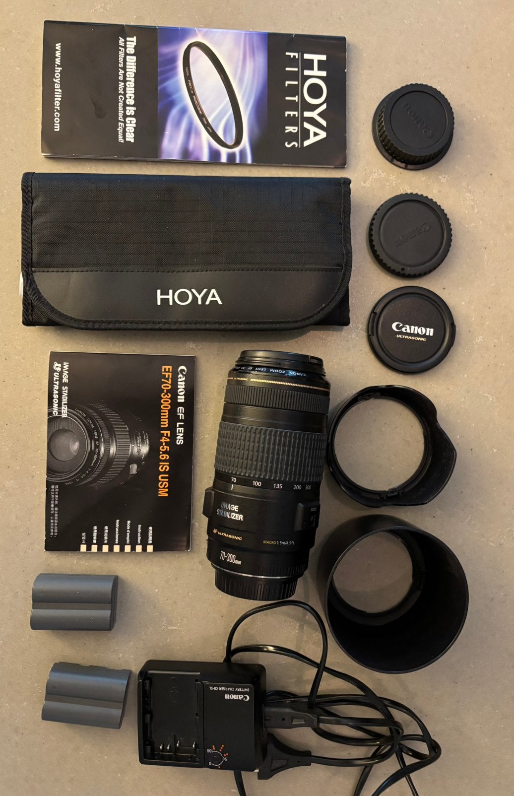 Toebehoren voor Canon EOS 50D (70-300mm en filters), Ophalen of Verzenden, Zo goed als nieuw, Telelens