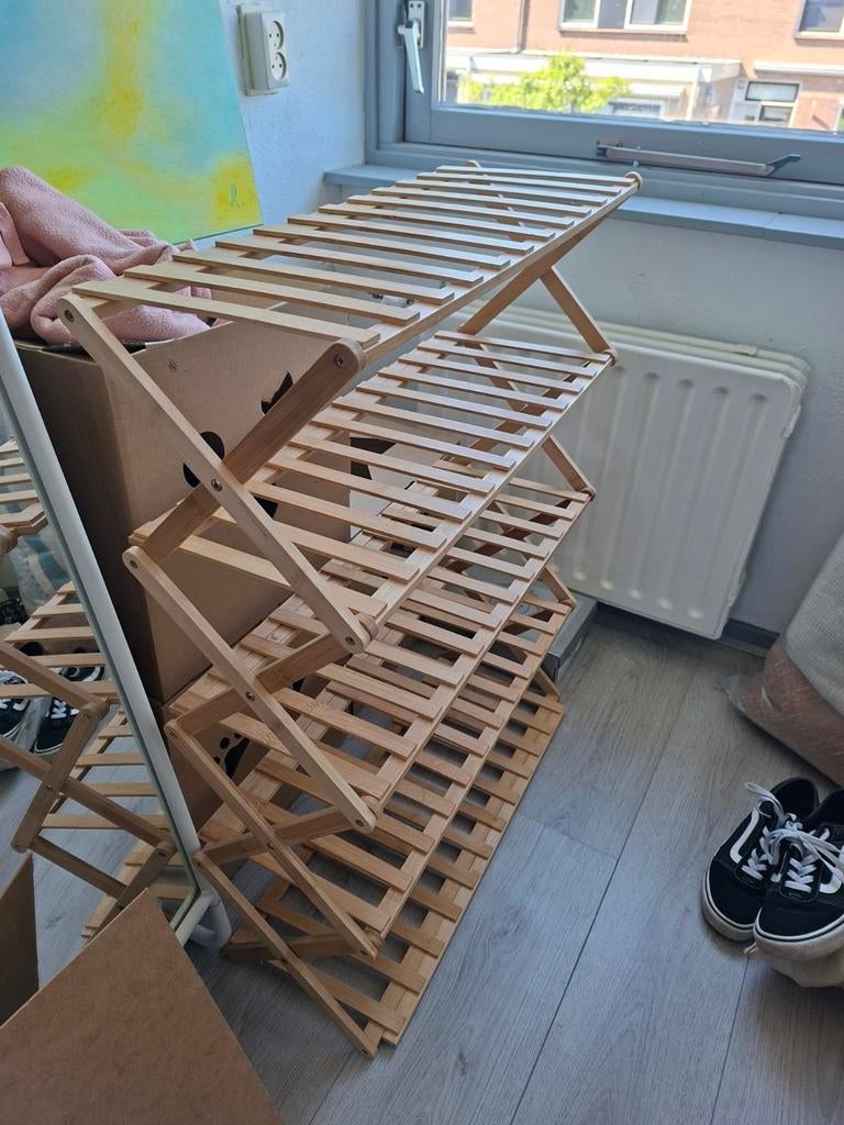 schoenenrek bamboe, Ophalen, Zo goed als nieuw