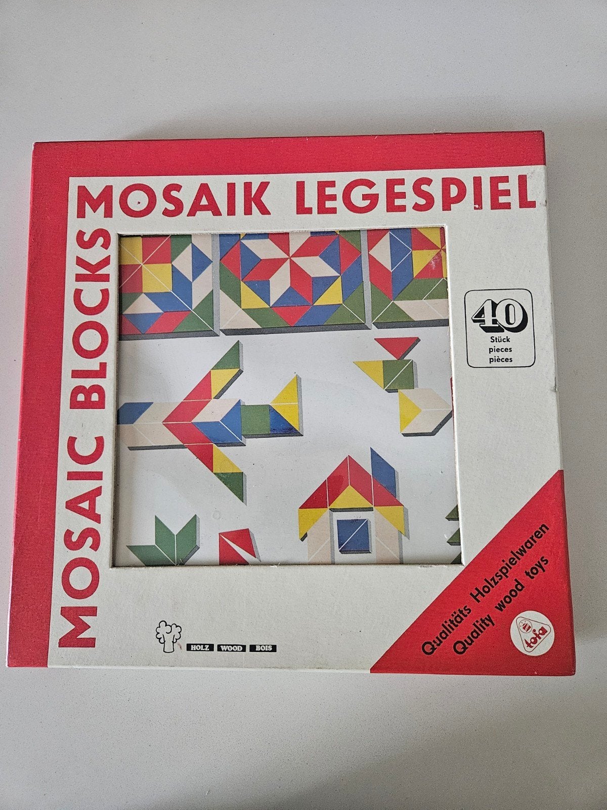 Retro Vintage Mozaïek spel., Ophalen of Verzenden, Overige typen