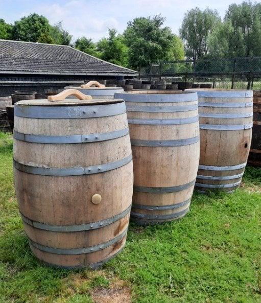 origineel wijnvat 300 liter / IJsbad / Dompelbad / Wim Hof, Tuin en Terras, 150 liter of meer, Ophalen, Nieuw, Hout