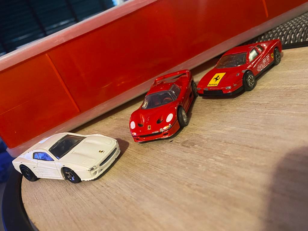 Hot Wheels & Matchbox Ferrari F512m Testarossa F50, Hobby en Vrije tijd, Ophalen of Verzenden, Gebruikt, Auto