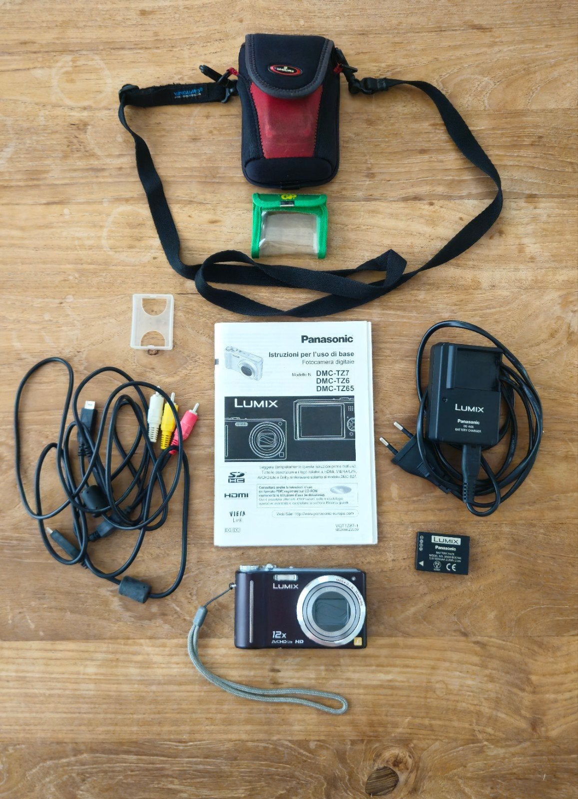 Panasonic Lumix DMC-TZ7 Compactcamera met 12x optische zoom, Panasonic, Draagriem, Ophalen of Verzenden, Zo goed als nieuw