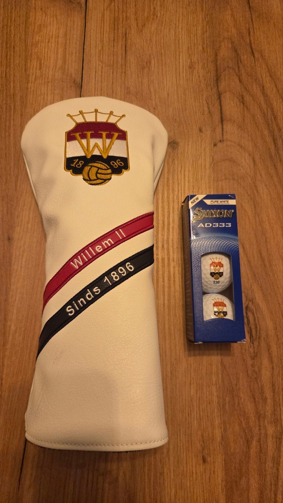 Willem II Golf Headcover met Willem II golfballen, Ophalen of Verzenden, Nieuw, Overige typen, Overige merken