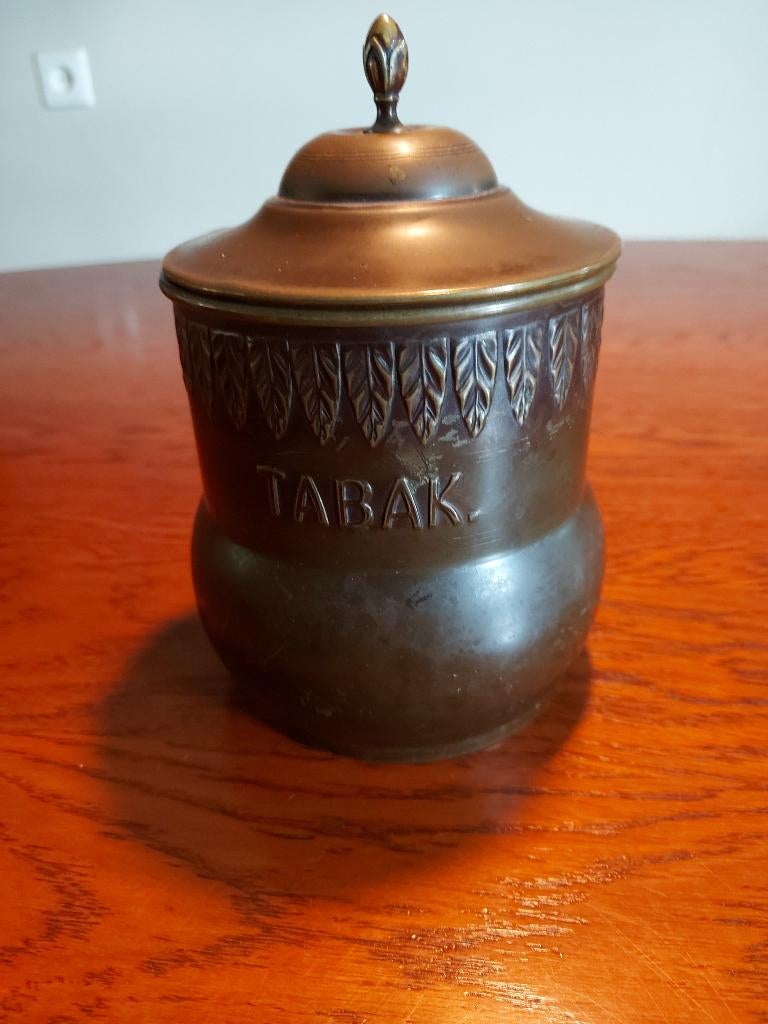 Koperen tabakspot, Antiek en Kunst, Ophalen of Verzenden, Koper