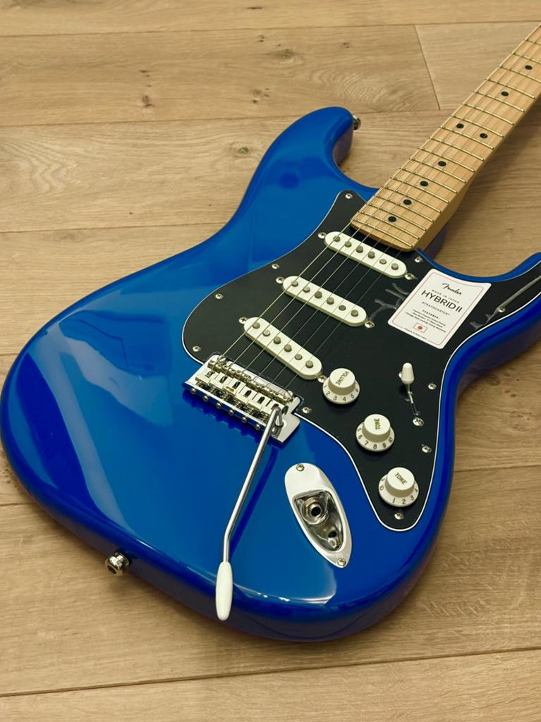 Fender Stratocaster Japan Hybrid ii Forest Blue, Ophalen of Verzenden, Zo goed als nieuw, Solid body, Fender