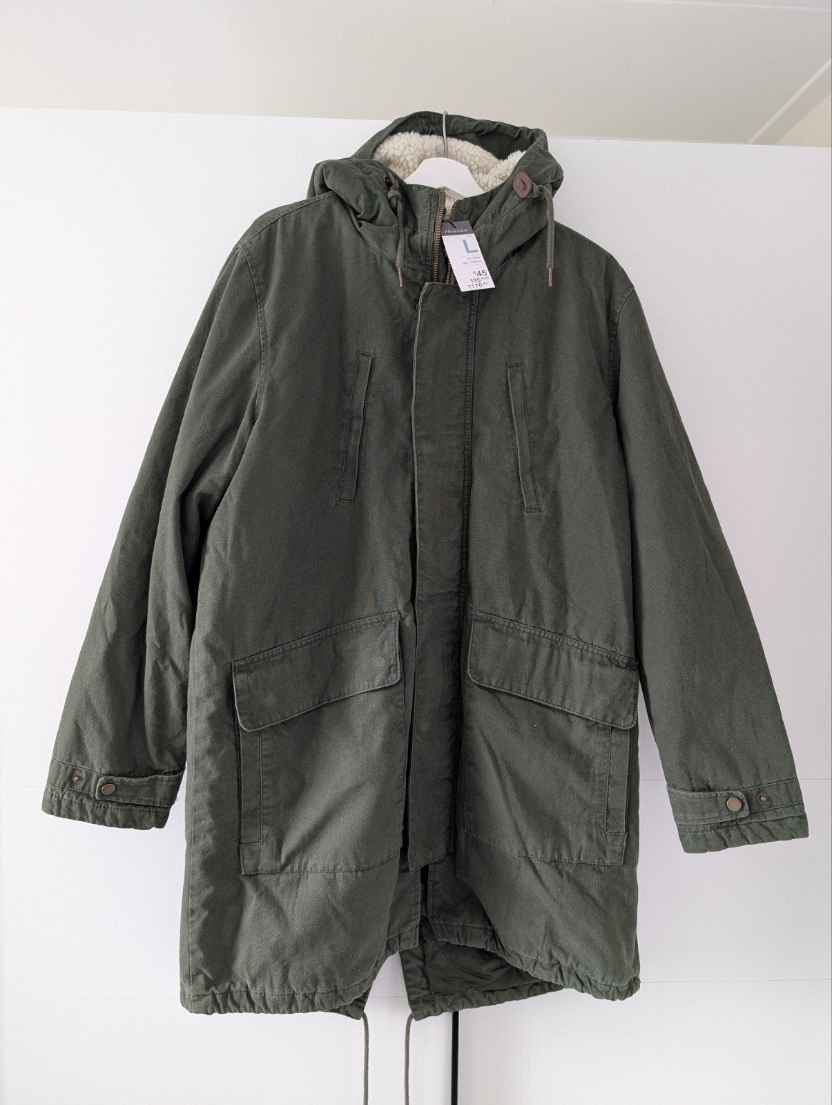 Primark parka herenjas maat L (nieuw met prijskaartje), Kleding | Heren, Ophalen of Verzenden, Nieuw, Groen, Primark