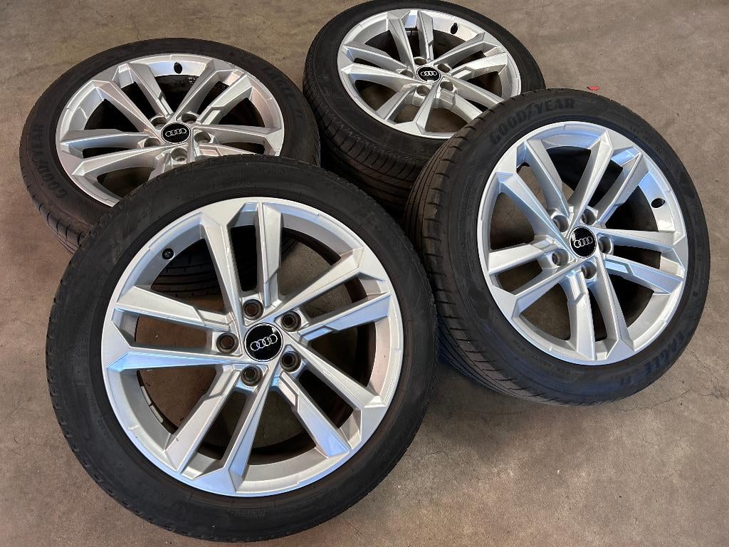Diversen 17 inch originele velgen + zomerbanden Audi A3 8Y, Audi, Gebruikt, Banden en Velgen, 17 inch