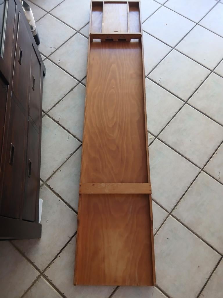 Vintage houten sjoelbak - Klassiek gezelschapsspel, Hobby en Vrije tijd, Een of twee spelers, Ophalen, Gebruikt, Onbekend