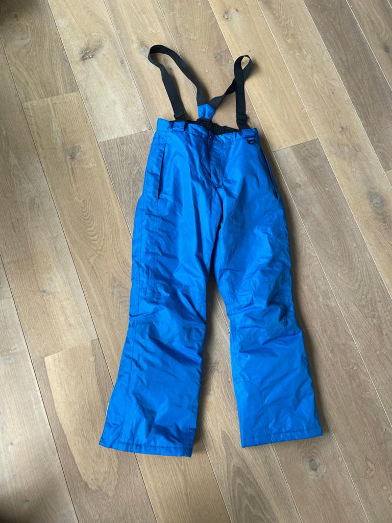 Blauwe skibroek voor kinderen, maat 146/152, Sport en Fitness, Skiën en Langlaufen, Ophalen of Verzenden, Gebruikt