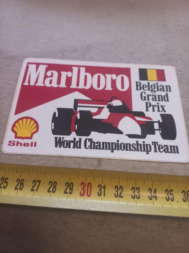 Belgian grand prix marlboro, Ophalen of Verzenden, Zo goed als nieuw