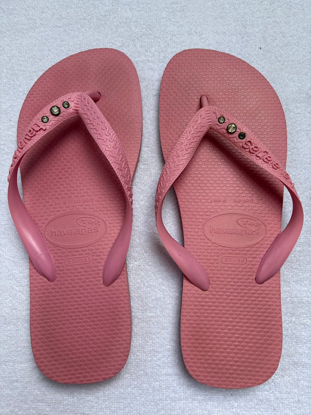Roze Havaianas slippers - Maat 37-38, Slippers, Ophalen of Verzenden, Roze, Gedragen