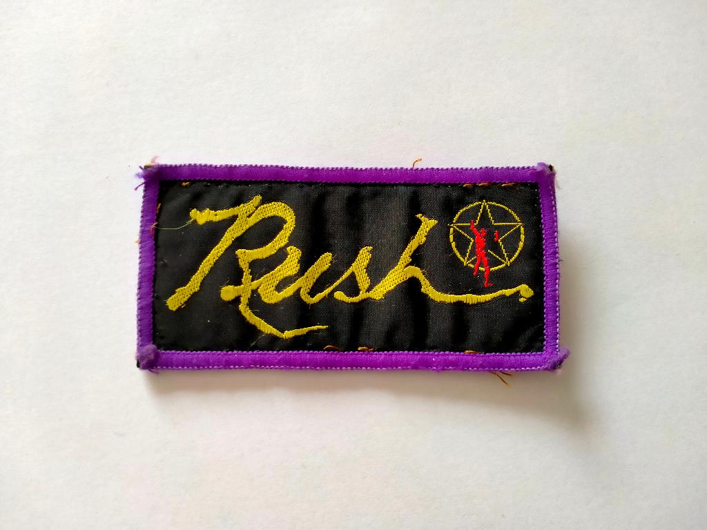 Rush vintage muziek kleding patch embleem RARE, Verzamelen, Ophalen of Verzenden, Gebruikt, Overige typen