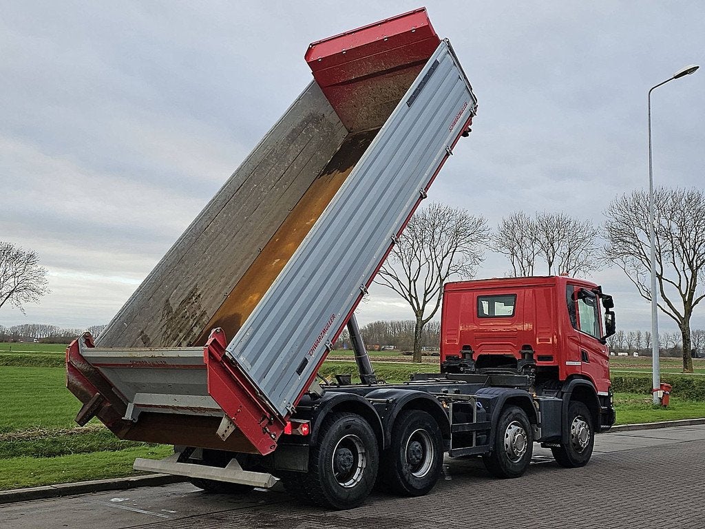 SCANIA G410 xt 8x4 retarder 3way, Auto's, Vrachtwagens, Automaat, Euro 6, Scania, Diesel