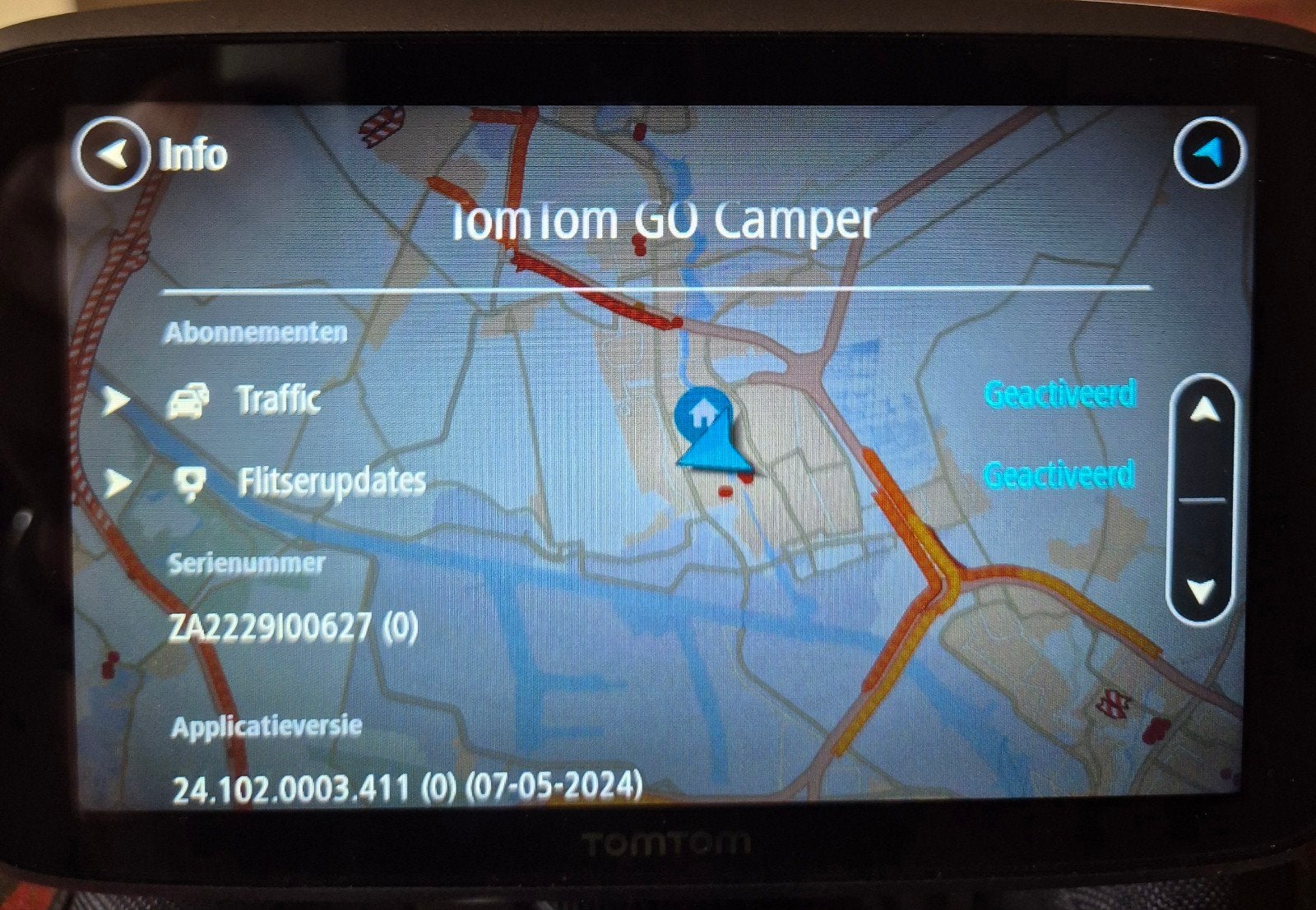 TomTom GO Camper Navigatiesysteem, Ophalen of Verzenden, Zo goed als nieuw