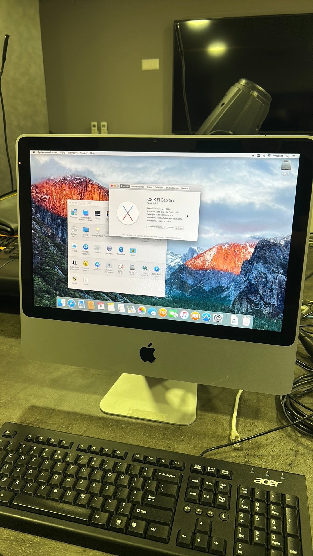 Apple iMac met OS X El Capitan, Gebruikt, HDD, IMac, Ophalen of Verzenden