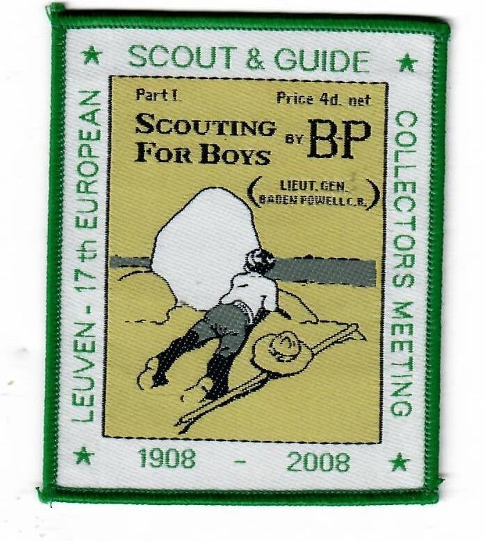 17e Scout en Guide Collectors Meeting Leuven 2008, Verzamelen, Scouting, Verzenden, Nieuw, Embleem, Speld of Insigne