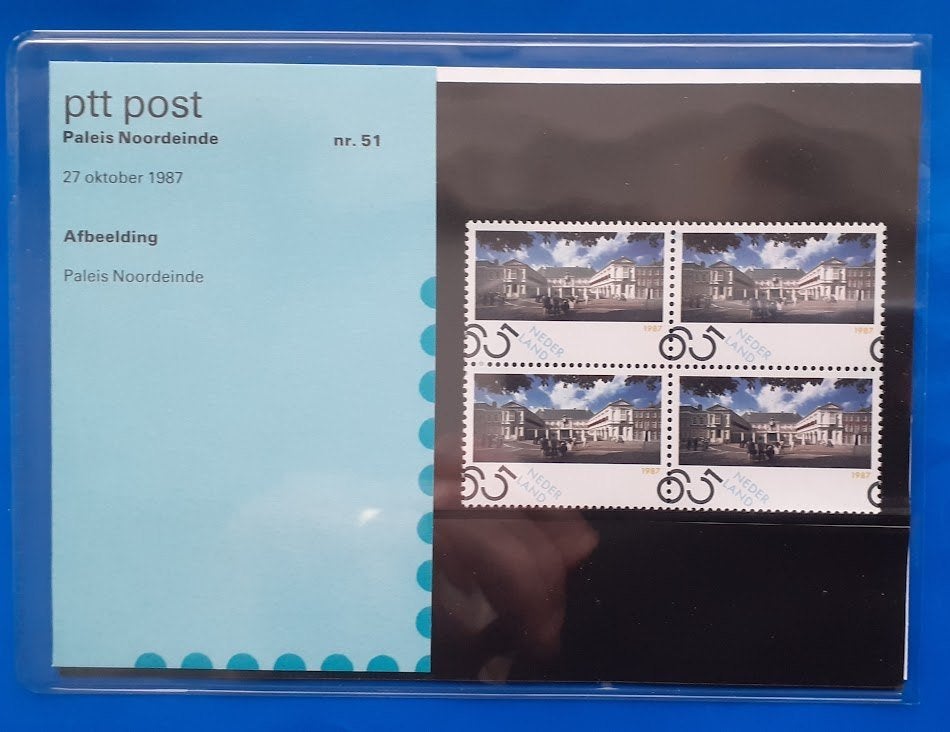 Postzegelmapje 51 Paleis Noordeinde - 1987, Postzegels en Munten, Verzenden, Na 1940, Postfris