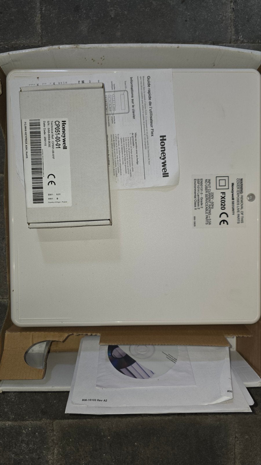 Honeywell flex FX020 Alarmsysteem met bedieningspaneel, Ophalen of Verzenden, Nieuw, Compleet systeem, Overige soorten