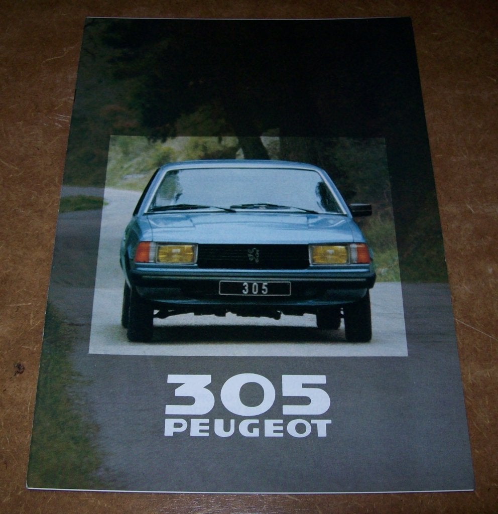 brochure Peugeot 305 modellen 1980, Ophalen of Verzenden, Zo goed als nieuw, Peugeot