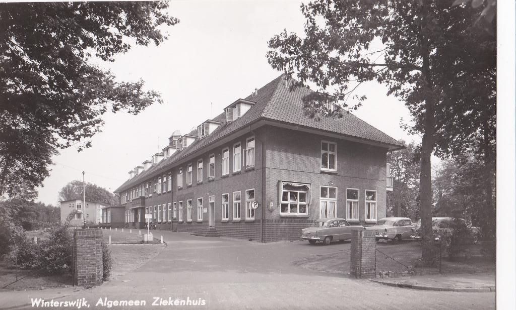 GA1343 Algemeen Ziekenhuis Winterswijk 1959 Achterhoek, Verzamelen, Ansichtkaarten | Nederland, Verzenden, 1940 tot 1960, Ongelopen