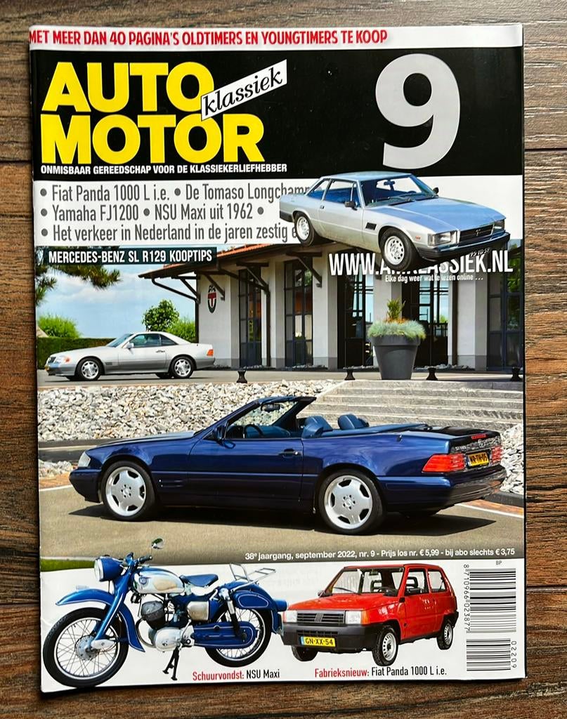 AMK: NSU Maxi, Mercedes SL R129, Fiat Panda, NSU Maxi, Ophalen of Verzenden, Zo goed als nieuw, Algemeen