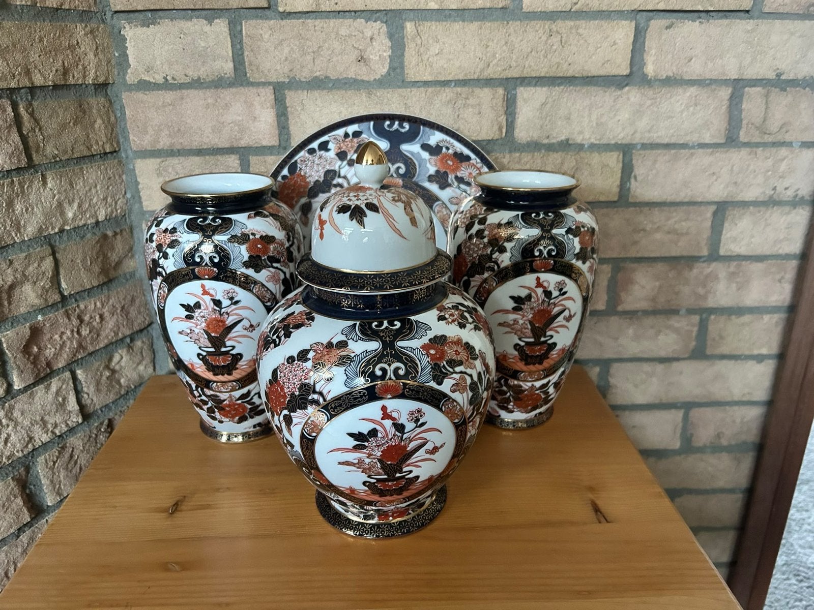 Prachtige Japanse Saji porseleinen set, Ophalen