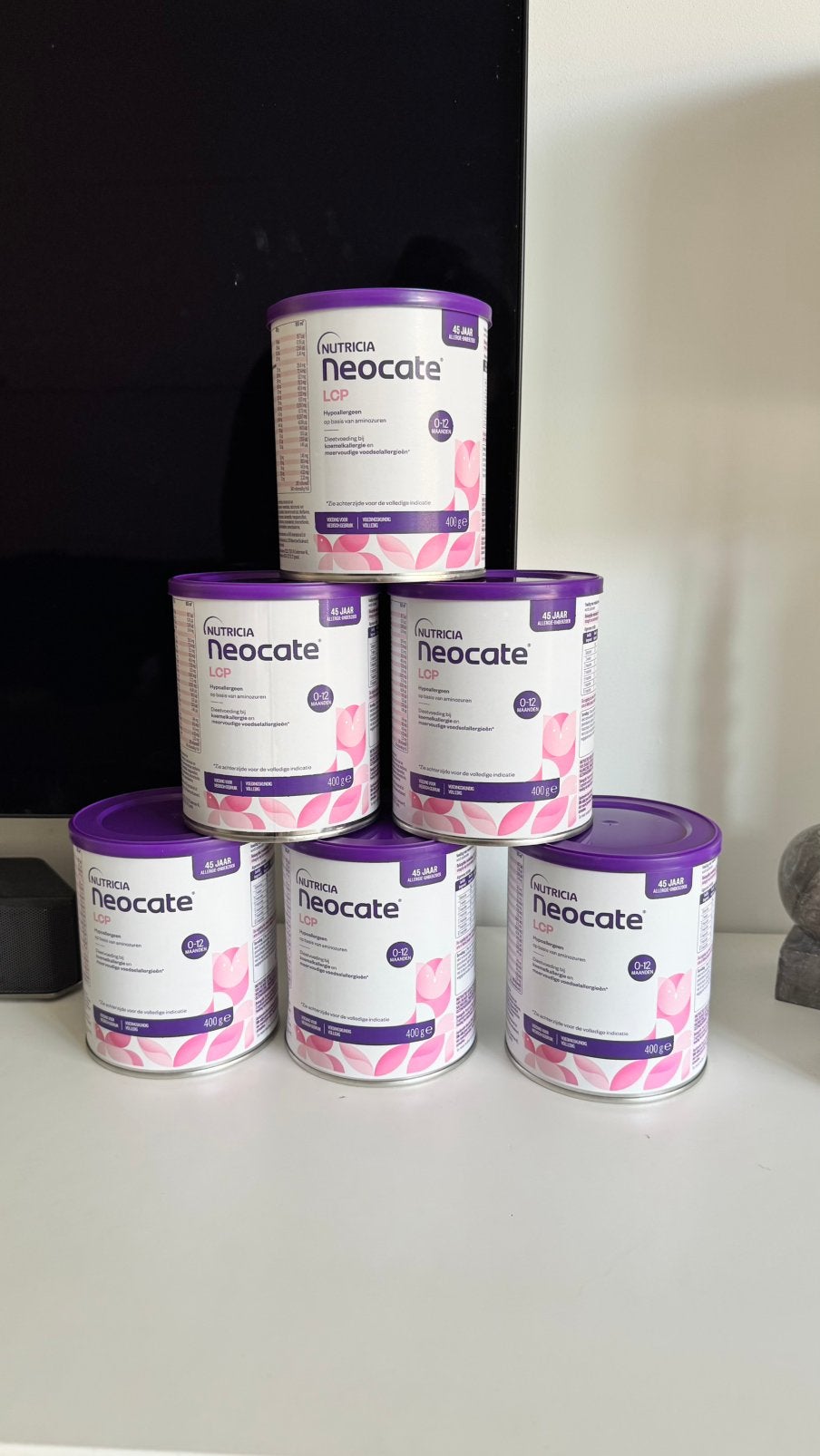 6x Neocate LCP 0-12 maanden koemelkallergie voeding, Ophalen of Verzenden