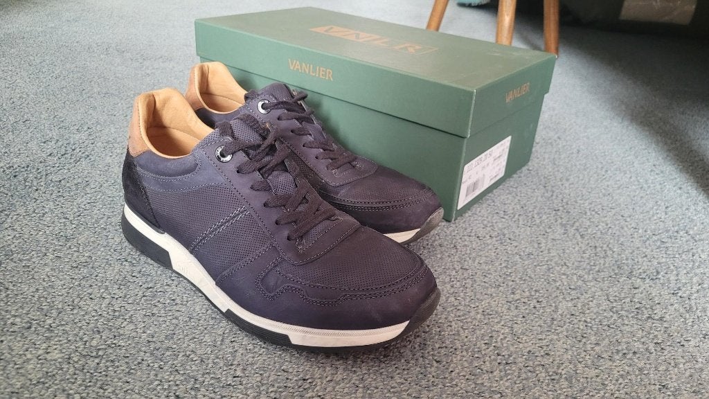 Van Lier schoenen, Kleding | Heren, Schoenen, Zo goed als nieuw, Sneakers of Gympen, Blauw, Ophalen