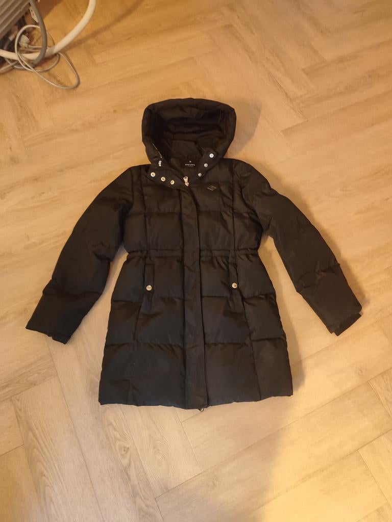 Nik en nik winterjas zwart 152, Ophalen of Verzenden, Zo goed als nieuw, Meisje, Jas