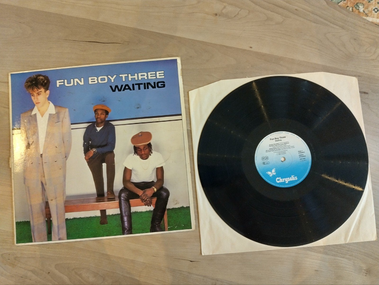Fun Boy Three - Waiting LP 1983 (krasvrij), LP, Gebruikt, New wave, Ophalen of Verzenden