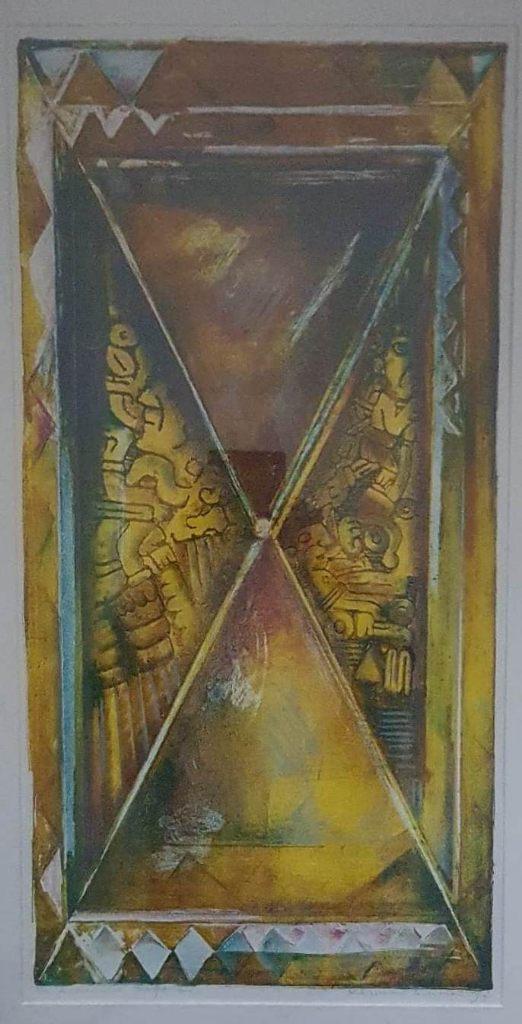 Marianne Aulman (1956) Kleur Zeefdruk " Ap Maya II " Ges Gen, Ophalen of Verzenden