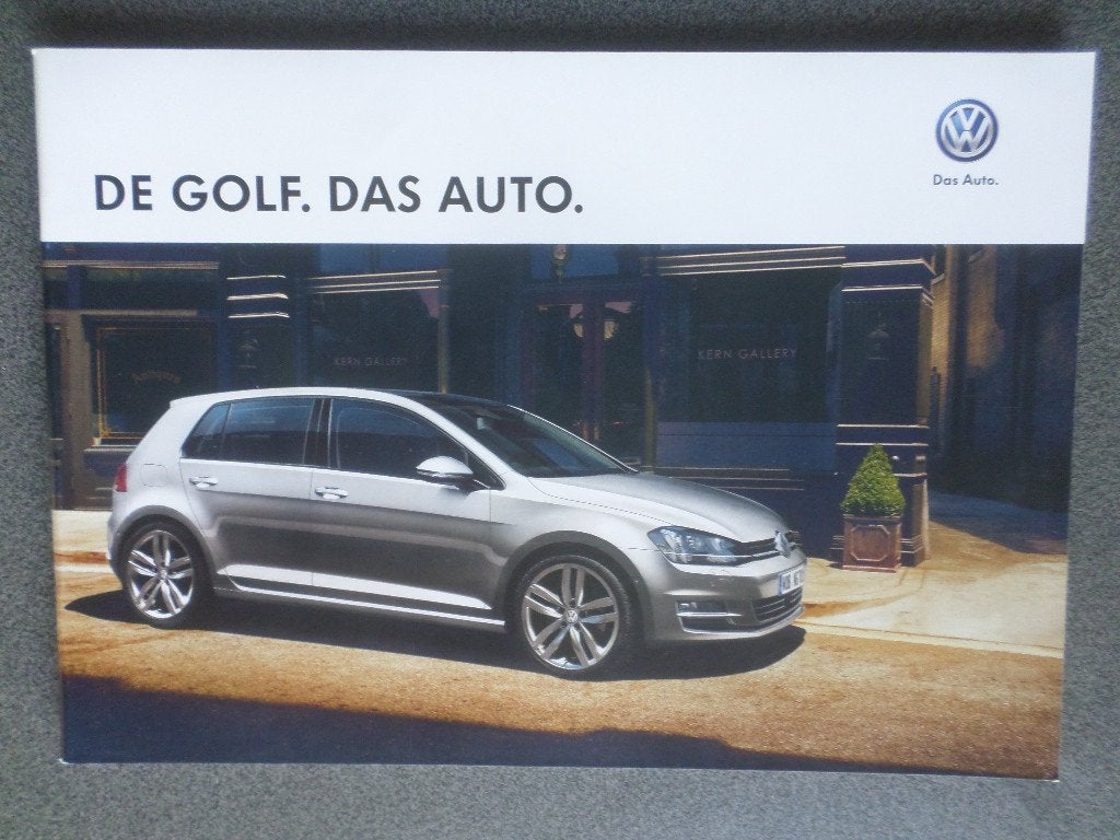Volkswagen VW Golf Das Auto 2013 2014 Brochure, Ophalen of Verzenden, Zo goed als nieuw, Volkswagen