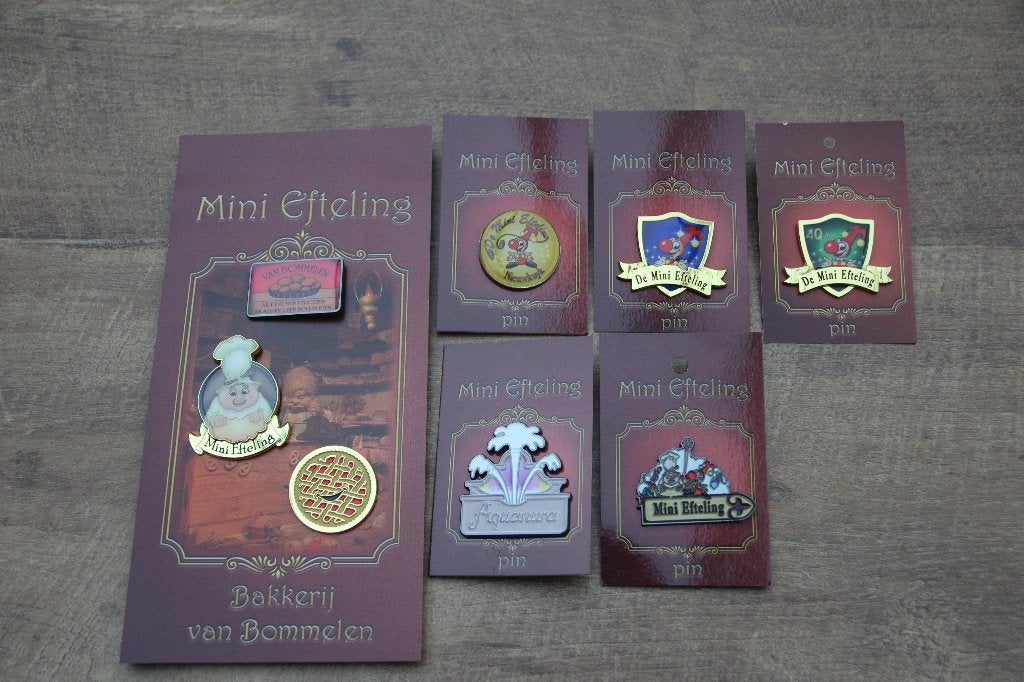 efteling pin  6 x mini Efteling, Verzamelen, Efteling, Ophalen of Verzenden, Nieuw, Button of Speldje