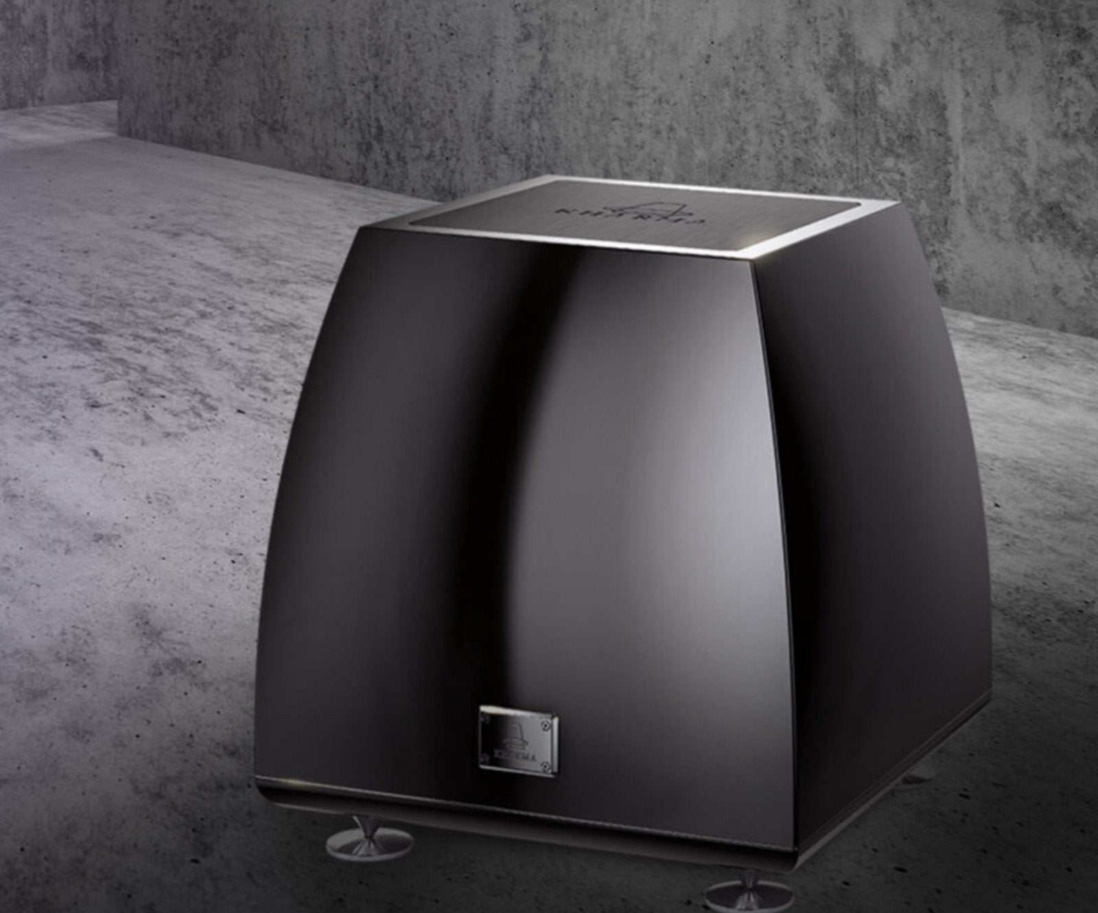 Kharma Élégance EL-S10SB-A Subwoofer hoogglans zwart, Audio, Tv en Foto, Luidsprekers, Subwoofer, Zo goed als nieuw, Afstandsbediening