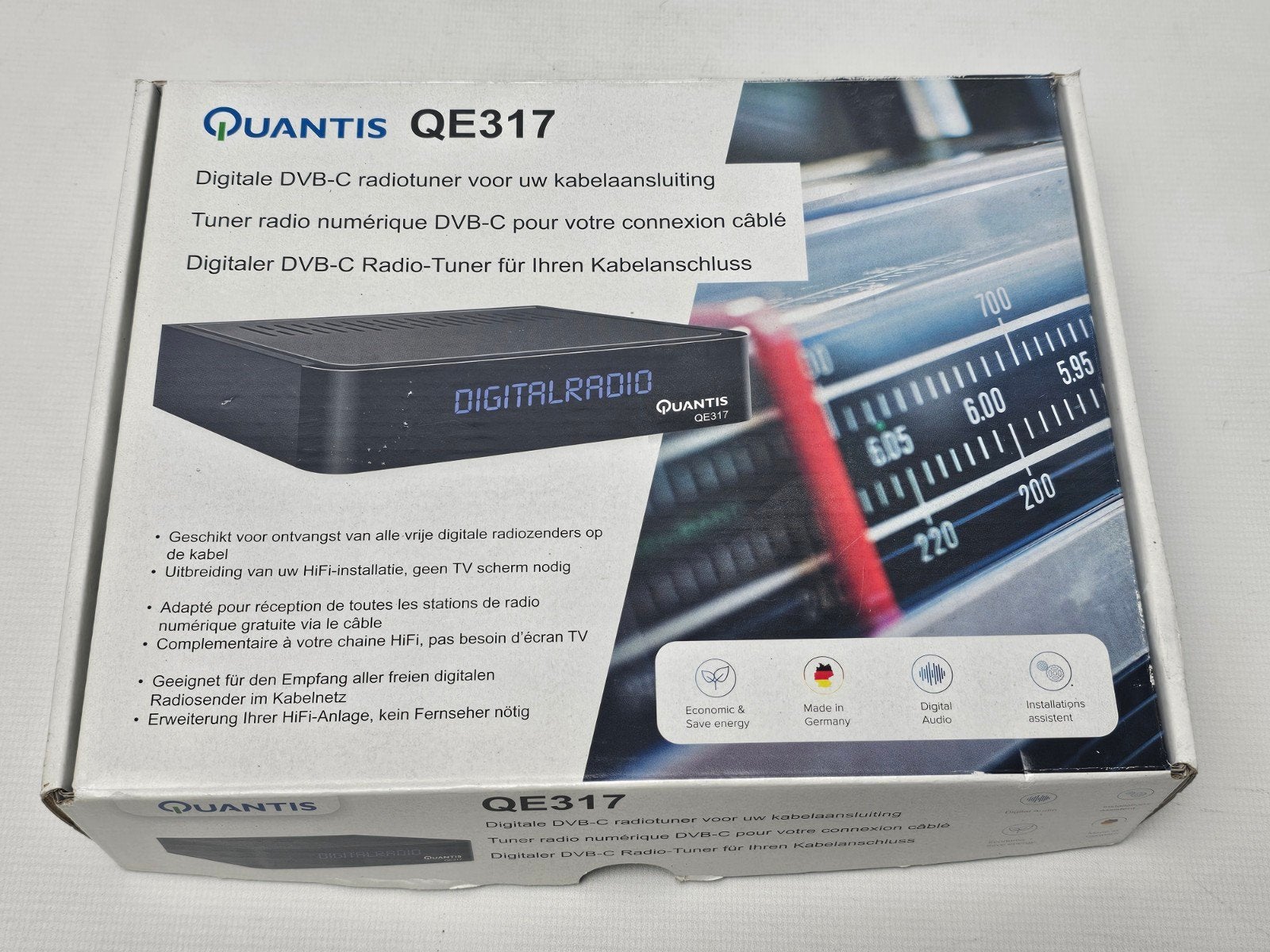 % Quantis QE317 Digitale DVB-C Radiotuner, Ophalen of Verzenden, Gebruikt