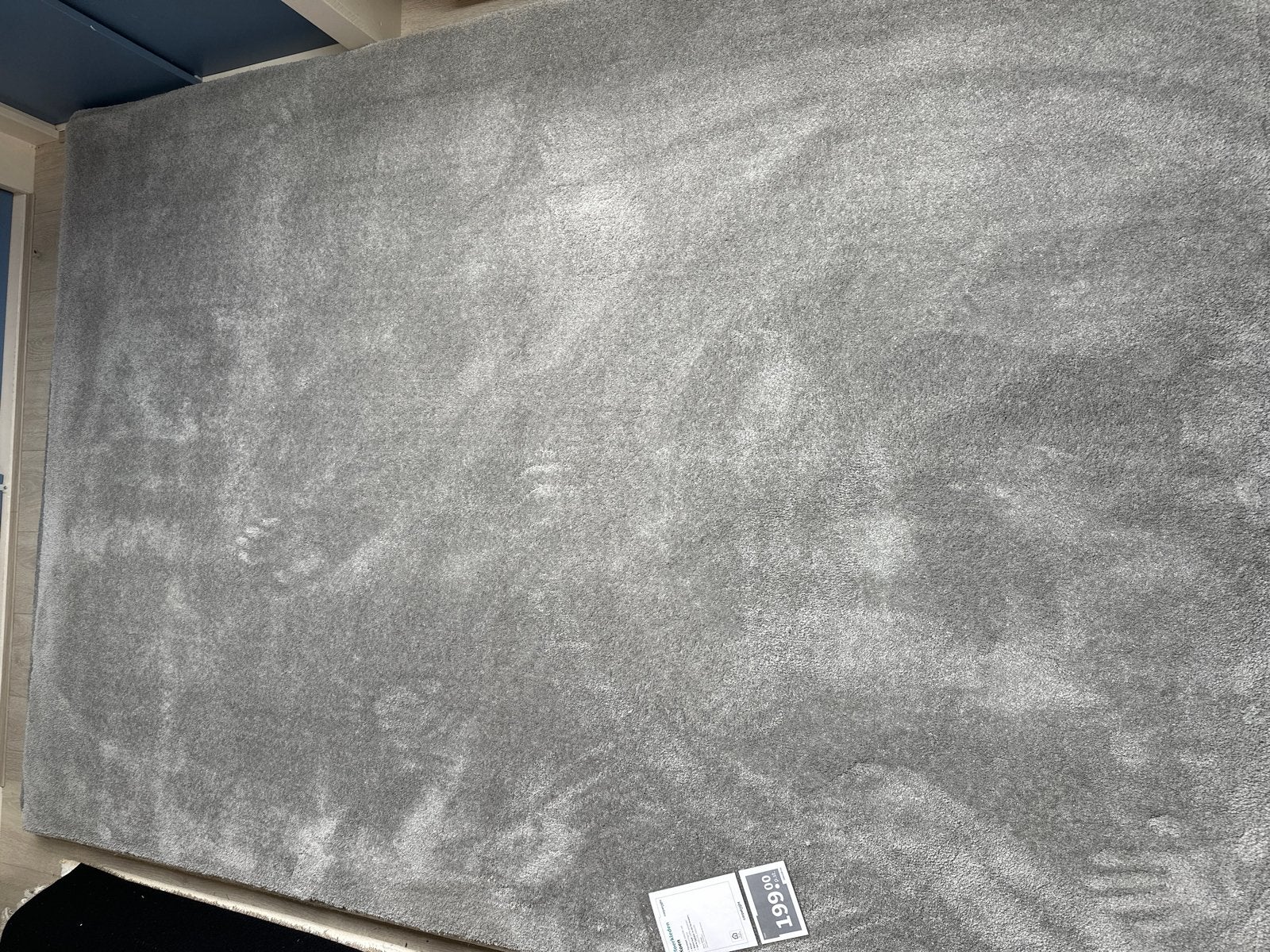 Vloerkleed Koen Lichtgrijs 160x230 cm, Ophalen, 150 tot 200 cm, Grijs, Rechthoekig