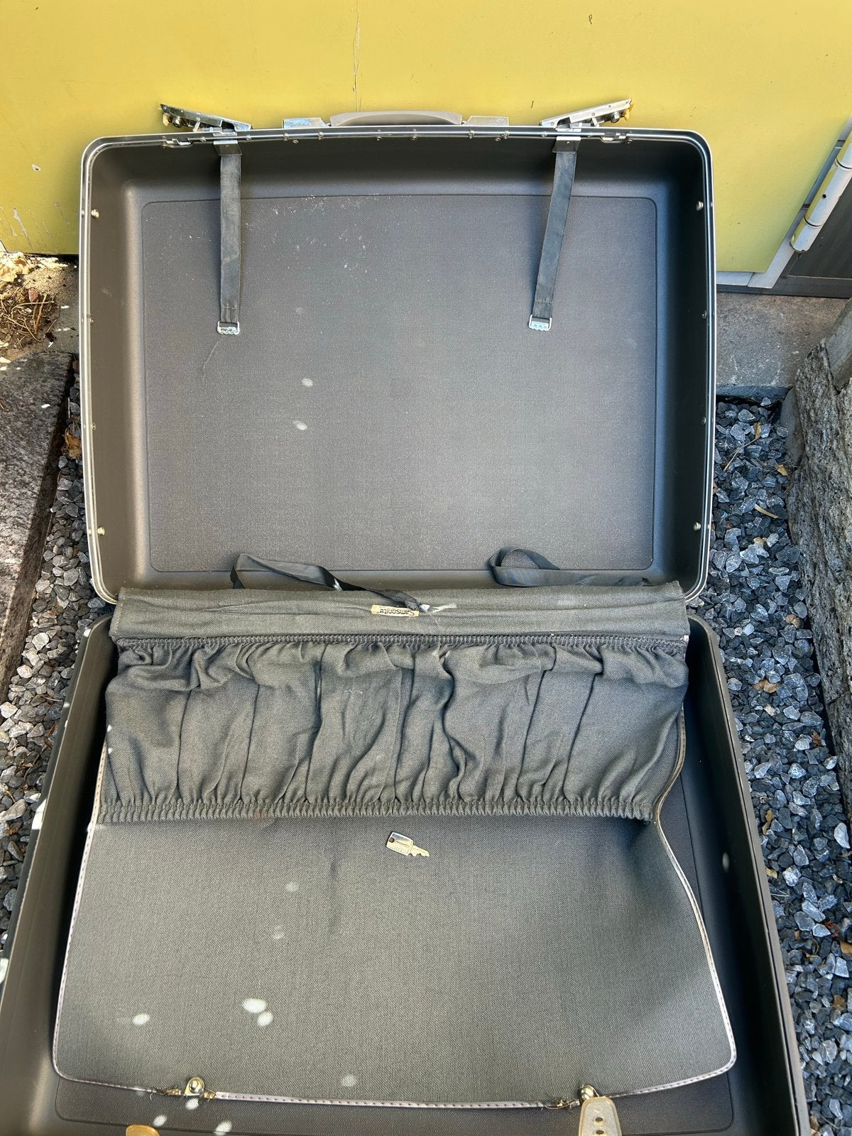 Vintage Samsonite Koffer - Hard Kunststof, Gebruikt, Hard kunststof, 45 tot 55 cm, Slot