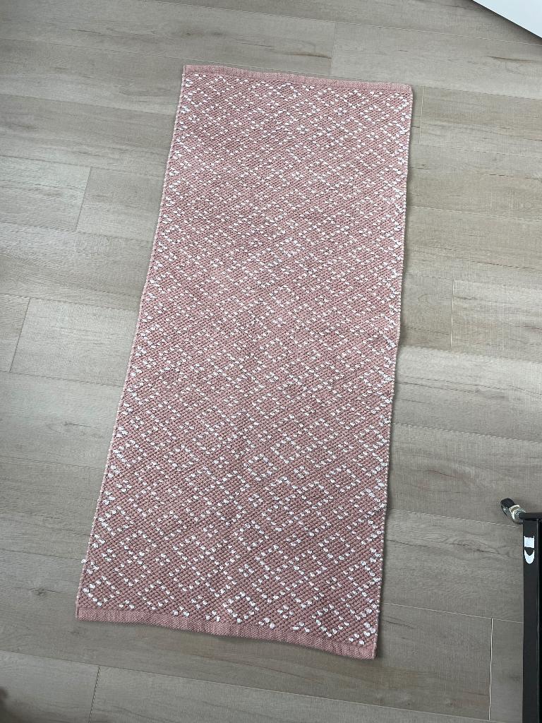 Kleed / badmat oud roze Hema, Gebruikt, 100 tot 150 cm, Rechthoekig, 50 tot 100 cm