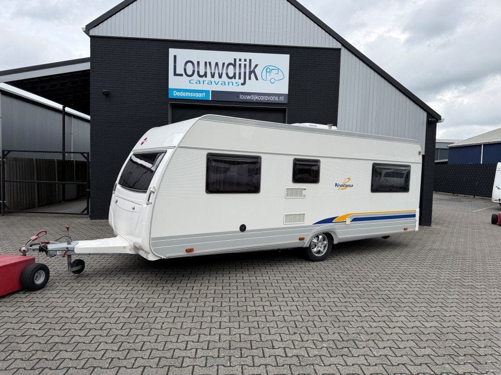 BURSTNER Ventana 530 TL ’04 (Enkele Bedden, Airco), Caravans en Kamperen, Caravans, 2 aparte bedden, Rondzit, 7 tot 8 meter, Bedrijf